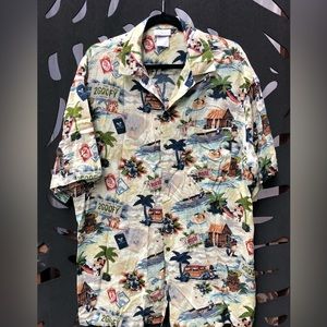 Disneyland resort Mickey& friends Mens button up
